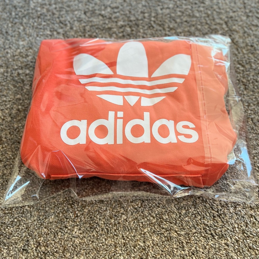 Youth Large Adidas Bright Orange Hoodie